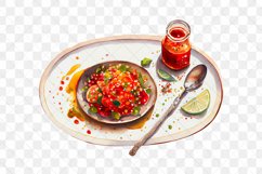 Asia Foods Watercolor Sublimation Clipart Product Image 9