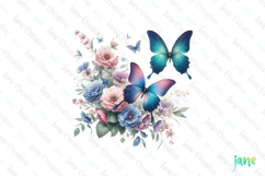 Spring Butterfly Clipart Sublimation Product Image 1