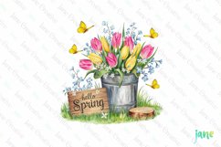Spring Flower Garden Sublimation Clipart Product Image 1
