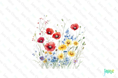 Spring Wildflower Clipart PNG Product Image 1