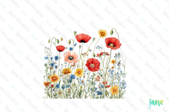 Spring Wildflower Clipart PNG Product Image 1