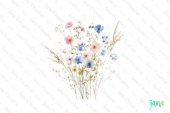 Spring Wildflower Clipart PNG Product Image 1