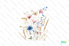Spring Wildflower Clipart PNG Product Image 1