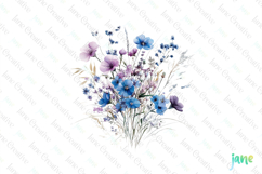 Spring Wildflower Clipart PNG Product Image 1