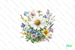Spring Wildflower Clipart PNG Product Image 1