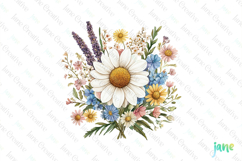 Spring Wildflower Clipart PNG Product Image 1
