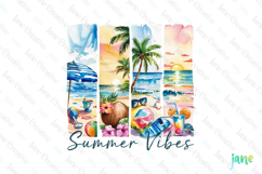 Summer vibes-Summer Brushstroke Clipart Product Image 1
