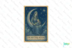The Mother Moon Mother's Day Tarot Card Clipart Product Image 1