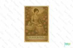 The Rose Matron Mother's Day Tarot Card Clipart Product Image 1