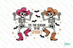Tis The Season To Be Spooky Western Halloween Clipart Product Image 1