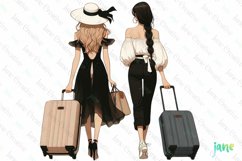 Travel Girl Clipart Sublimation Clipart Product Image 1