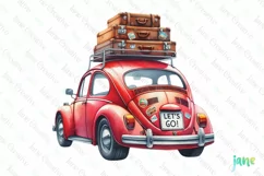 Travel Girl Clipart Sublimation Clipart Product Image 1