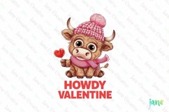 Howdy Valentine Clipart PNG Product Image 1