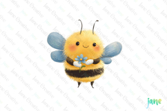 Vintage Bee Expressions PNG Clipart Product Image 1