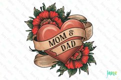 Vintage Tattoo Sublimation Clipart Product Image 1