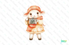 Sheep Watercolor Cute Animals Photographer Product Image 1