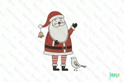 Whimsical Santa Christmas PNG Clipart Product Image 1