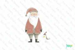 Whimsical Santa Christmas PNG Clipart Product Image 1