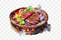 Asia Foods Watercolor Sublimation Clipart Product Image 8