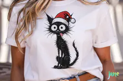 Funny Christmas Cat Clipart Product Image 2