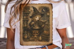 Vintage Halloween Card PNG Clipart Product Image 2