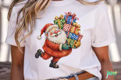 Funny Santa Claus Clipart Product Image 2
