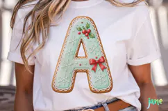 Mint Cookie Letters Clipart Product Image 2