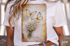 Butterfly Junk Journal Page Clipart Product Image 2