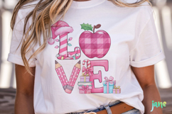 Pink Christmas School Teacher PNG Product Image 2