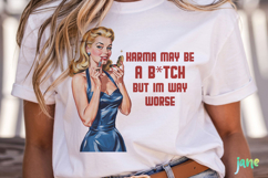 Funny Sarcastic Pin-up Girl Clipart Product Image 2