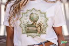 Vintage Back to School Postage Stamp Clipart Product Image 2