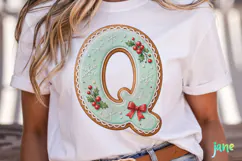 Mint Cookie Letters Clipart Product Image 2