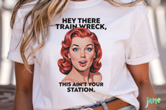 Funny Sarcastic Pin-up Girl Clipart Product Image 2