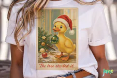 Funny Christmas Card Clipart Product Image 2