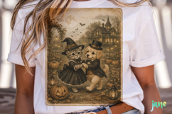 Vintage Halloween Card PNG Clipart Product Image 2