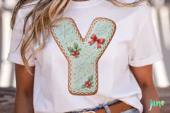 Mint Cookie Letters Clipart Product Image 2