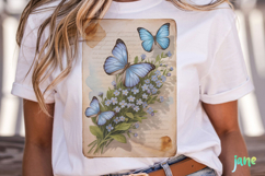 Butterfly Junk Journal Page Clipart Product Image 2