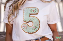 Christmas Cookie Number Clipart Product Image 2