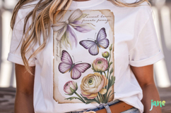 Butterfly Junk Journal Page Clipart Product Image 2