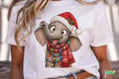 Funny Christmas Animals Clipart Product Image 2
