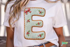 Mint Cookie Letters Clipart Product Image 2