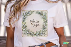 Vintage Winter Tags Clipart Product Image 2