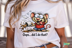 Silly Funny Mouse PNG Product Image 2