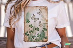Butterfly Junk Journal Page Clipart Product Image 2
