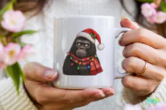 Funny Christmas Animals Clipart Product Image 3