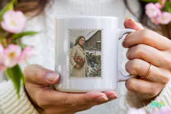 Vintage Winter Postage Stamp Clipart Product Image 3