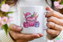 Pink Christmas School Teacher PNG Product Image 3