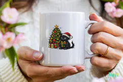 Funny Christmas Cat Clipart Product Image 3