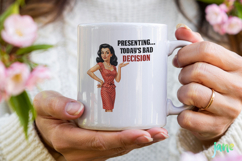 Funny Sarcastic Pin-up Girl Clipart Product Image 3