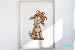 Cute Halloween Farm Animals Clipart Product Image 4
